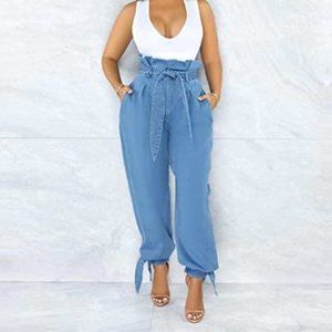 Drawstring Highwaist Jeans